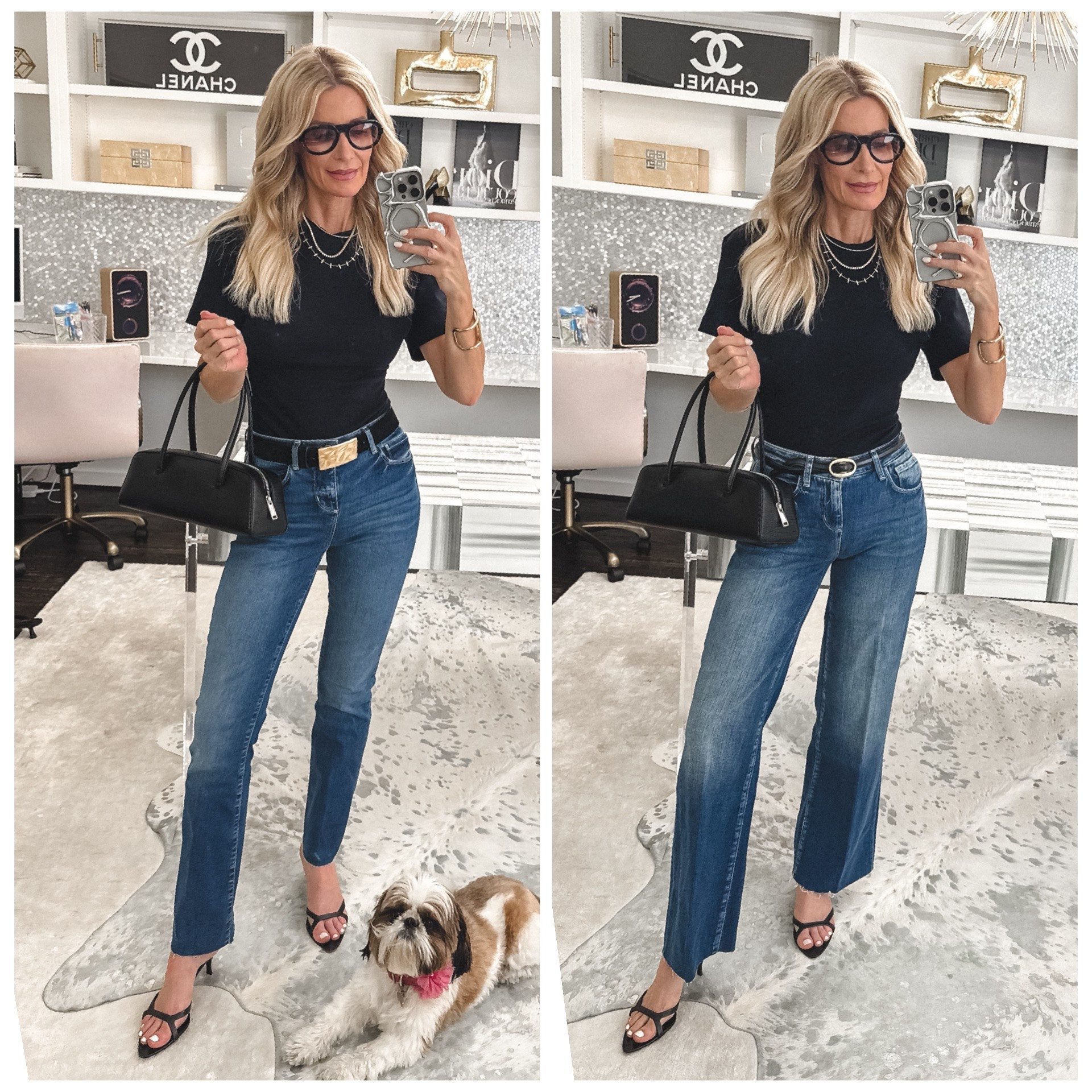 Calling all petite women! ✨ If you’re 5’4” or under, you NEED to see this new petite denim collection from @lagence 

I tried on two pairs, and both are amazing — but I definitely have a favorite!

✨ PAIR #1: The Ruth
This high-waisted straight-leg is my absolute TOP PICK. It is SO flattering, incredibly slimming, and will literally give you legs for days. I think these are the perfect date-night jeans — they look amazing with a heel and make your legs look super long.

✨ PAIR #2: The Scotty
This pair has a more casual feel, with a high-waisted wide-leg silhouette and a slightly shorter length. I love that you can wear these with flats or a kitten heel without having to worry about them being too long.

Both pairs run true to size, and I’m wearing a 24 in both.

The best part? If you’re 5’4” or under, these are the perfect length RIGHT OFF THE RACK — no trip to the tailor required! ✨

#LTKootd #LTKOver40 #LTKgrwm