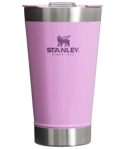 STANLEY Stay-Chill Beer Pint 16 oz | Wide Mouth Lid | Built-In Bottle Opener | Beer Tumbler Cup | Insulated Stainless Steel Pint Glass | BPA-Free | Lilac Gloss | Amazon (US)