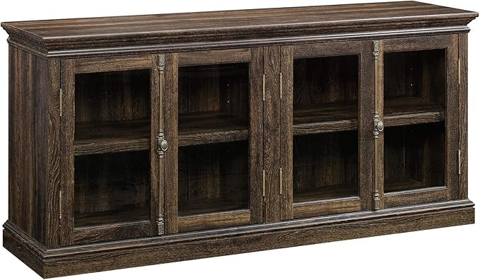 Sauder Barrister Lane Storage Credenza, for TVs up to 70", Iron Oak finish | Amazon (US)