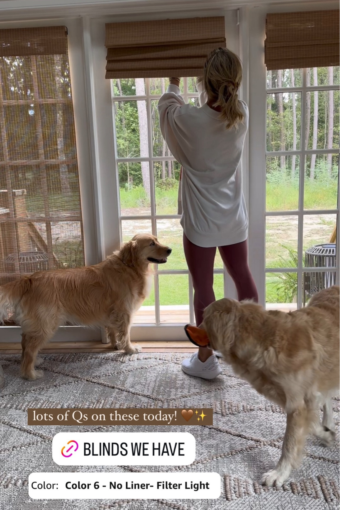 lots of Qs on these today! 🤎✨Amazon blinds we have on these doors!

Home finds / shades / neutral home / boutique rugs / Holley Gabrielle 

#LTKStyleTip #LTKFindsUnder100 #LTKHome