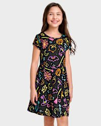 Girls Halloween Everyday Dress - black | The Children's Place