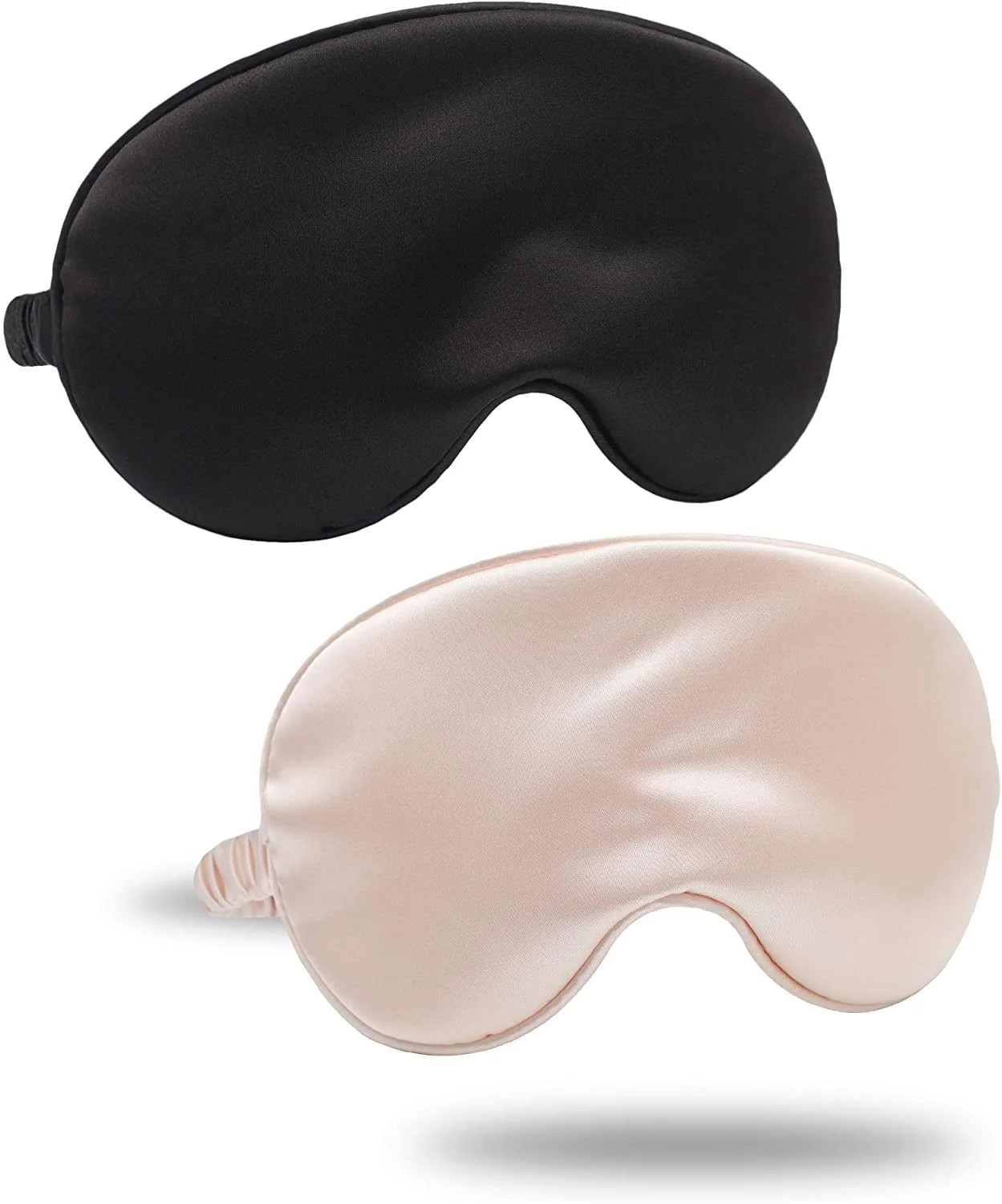 2 Pack Silk Eye Masks for Sleeping Blackout Natural Mulberry Silk Sleep Masks Organic Satin Sleeping Mask Blindfold Eyemask Night Masks Eye Covers Eye Shades for Women Men | Walmart (US)