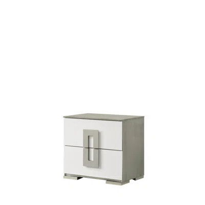 Contemporary Nightstand In White - Ample Storage & Modern Look 2 Stylish Addition To Bedroom Furniture | Wayfair North America