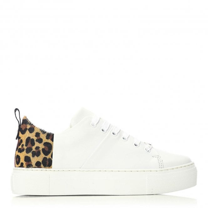 Brylee White Leopard Leather | Moda in Pelle (UK)