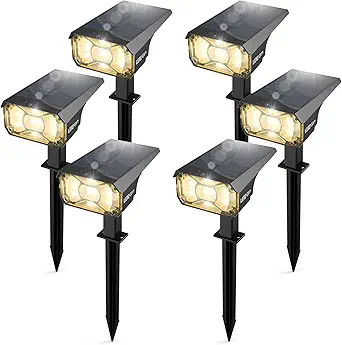 LEREKAM 3 Brightness Modes Solar Outdoor Lights with Super Bright 40LEDs, 360 Adjustable Lighting... | Amazon (US)