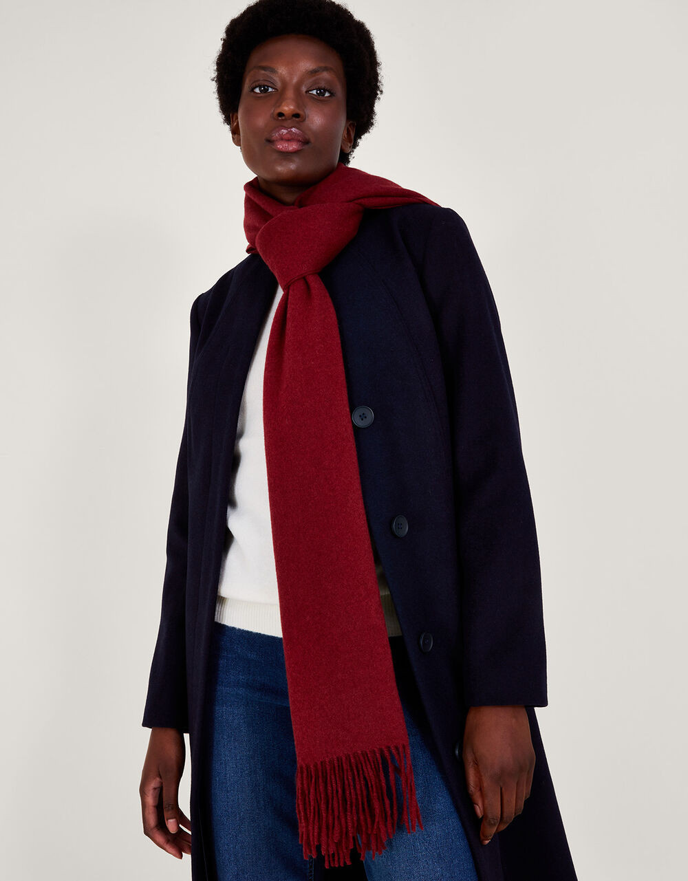 Soft-Touch Woven Scarf | Monsoon (UK)