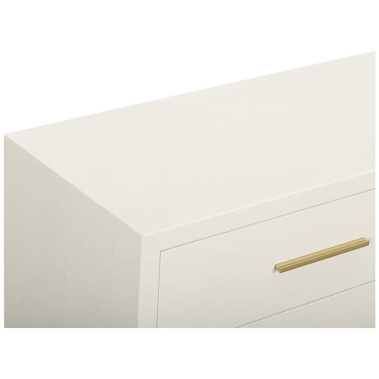 Dani Cream Shagreen 6 Drawer Dresser - #6407X | Lamps Plus | Lamps Plus