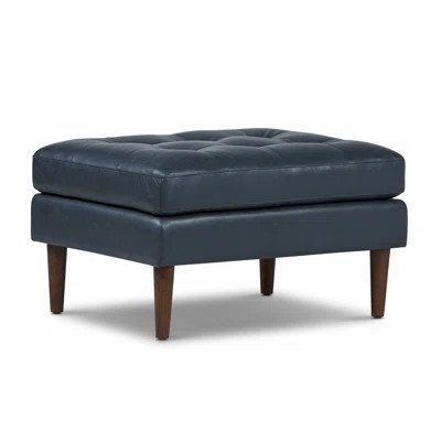 Napa Full Grain Genuine Italian Leather Ottoman | Wayfair North America