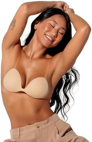 Sutiã De Silicone com Efeito Lifting Natural e Design Discreto | Fecho Central Ajustável Fita U... | Amazon (BR)