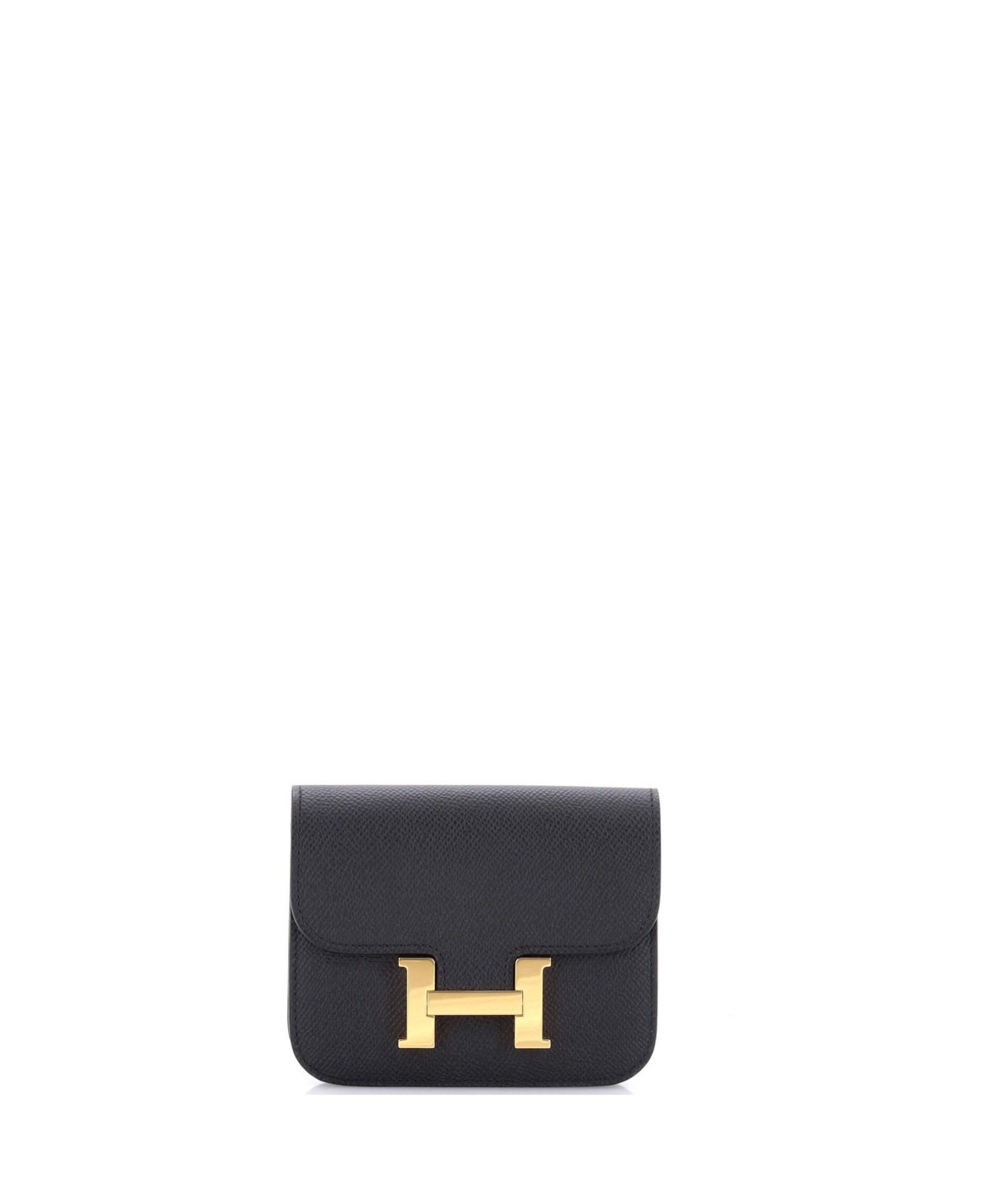 Pre-Owned Hermes Constance Slim Wallet Epsom - Black | Macy's