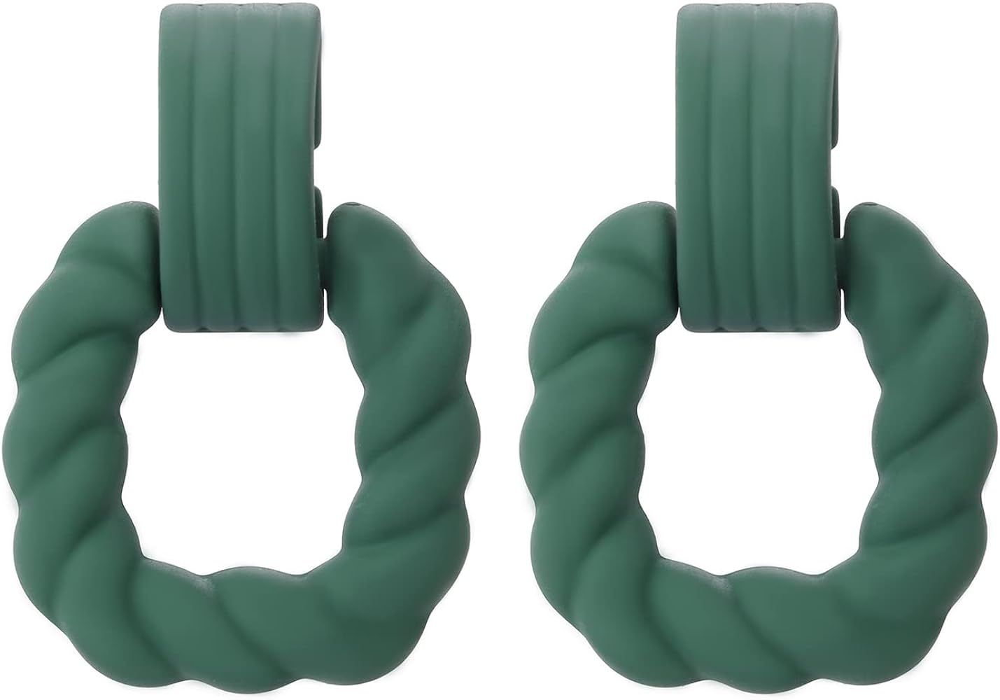 Rectangle Earrings for Women, Acrylic Square Earrings Twisted Geometric Statement Earrings | Amazon (US)
