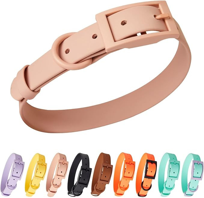 Waterproof Dog Collar for Small Medium Large Dogs with Wear-Resisting Coated Metal Buckle,Adjusta... | Amazon (US)