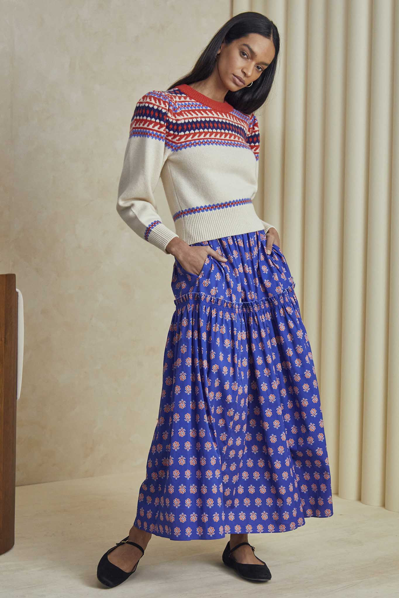 Cooper Skirt | Tiered Maxi Skirt | Hunter Bell | Hunter Bell