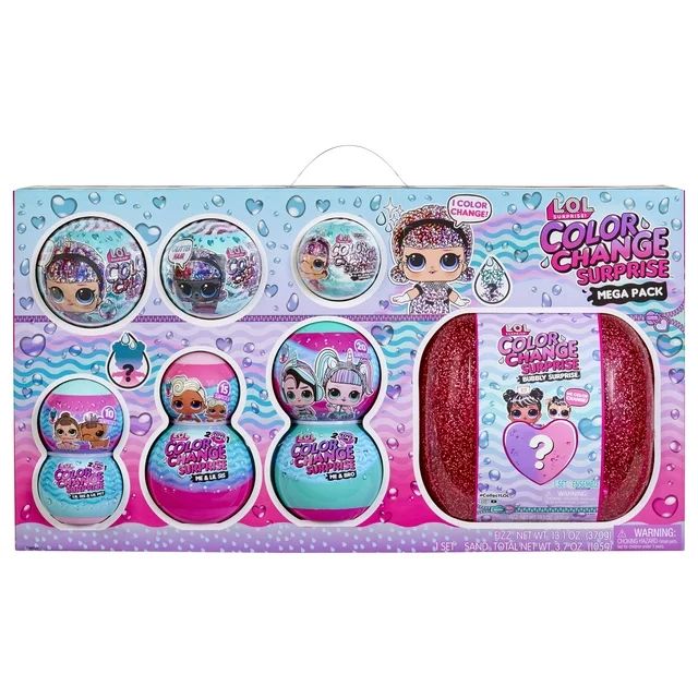 LOL Surprise Color Change Mega Pack Collectible Doll Exclusive w/ 70+ Surprises Age 4+ | Walmart (US)