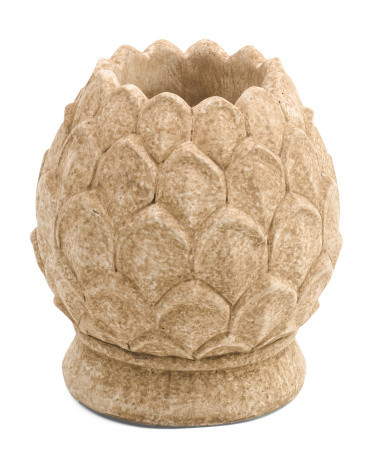 5.5x6.25in Terracotta Artichoke Indoor Outdoor Planter | Marshalls