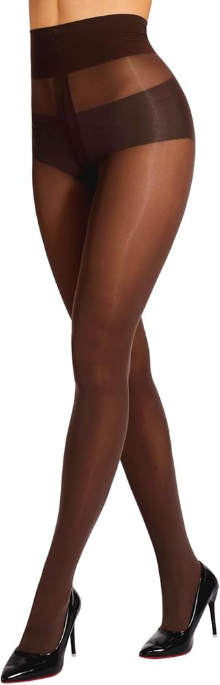 Ultimate Rip Resistant Tights for Women, 40D Semi Sheer High Waist Control Top Indestructible T-C... | Amazon (US)