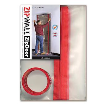 ZipWall 4-ft x 7-ft ZipDoor Standard - Dust Barrier Zipper Door for Commercial Renovations - Easy... | Lowe's