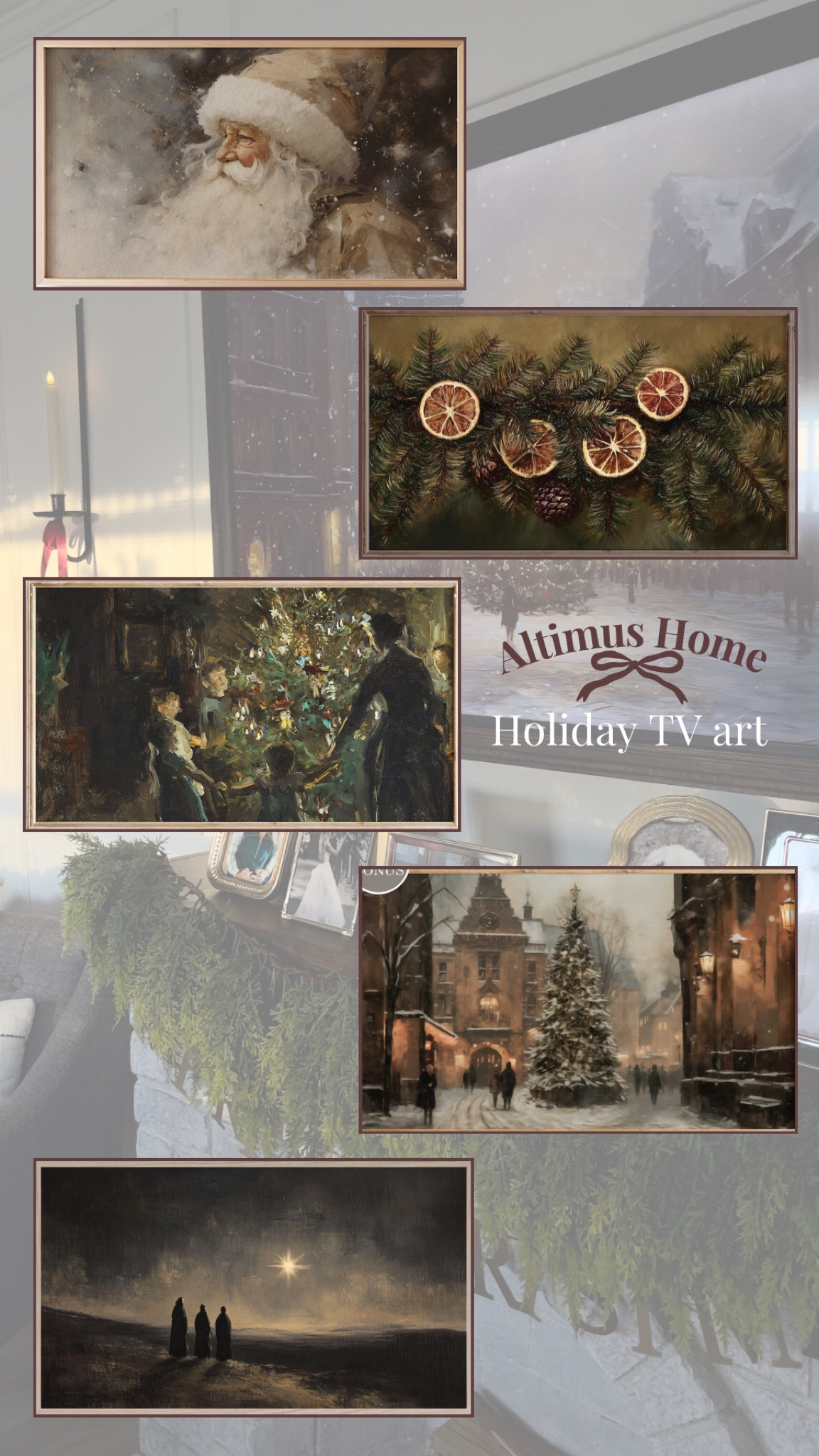 Vintage frame tv art for under $3.00! 