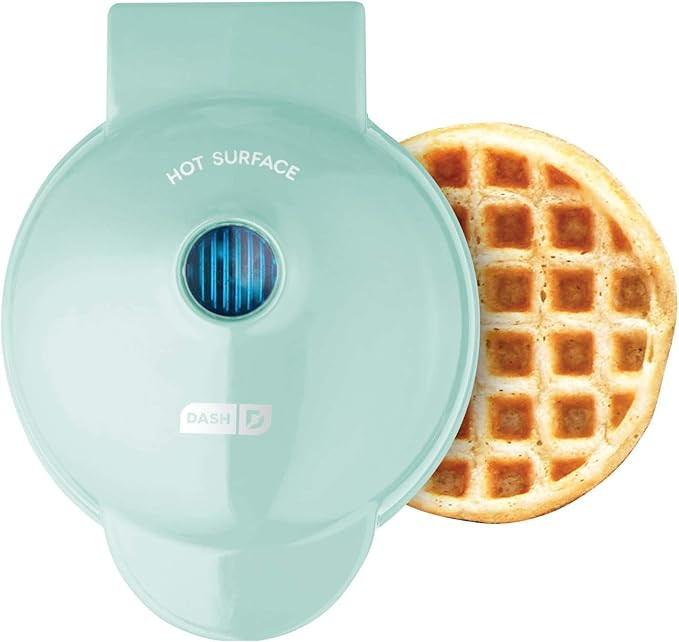 Machine for Individual, Paninis, Hash Browns, & other Mini waffle maker, 4 inch, Aqua - New | Amazon (US)