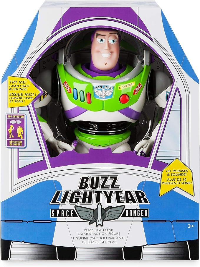 Disney Store Official Buzz Lightyear Interactive Talking Action Figure from Toy Story, Features 1... | Amazon (US)