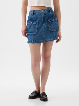 Denim Cargo Mini Skirt | Gap (US)