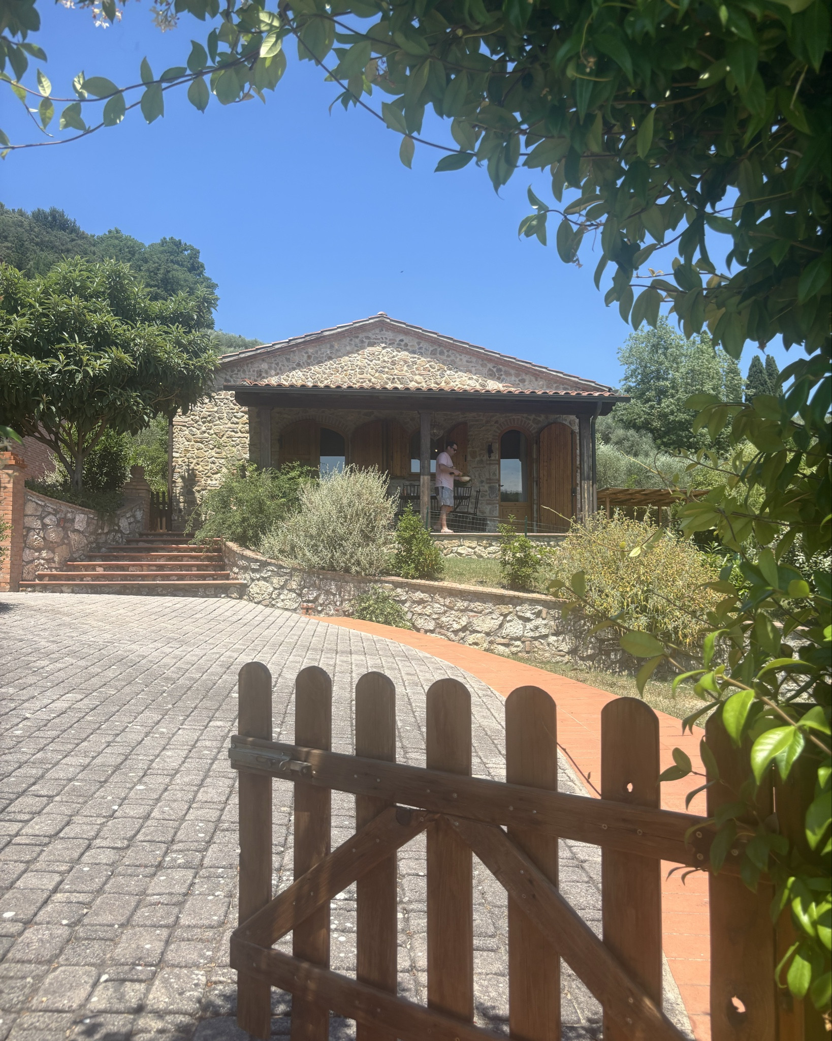 Our Tuscan villa with pool and beautiful views of San Gimignano.  Hour outside Florence.  Two bath and two bedroom, oldest had sofa bed in living area.  Highly recommend 

#LTKFamily #LTKHome #LTKTravel