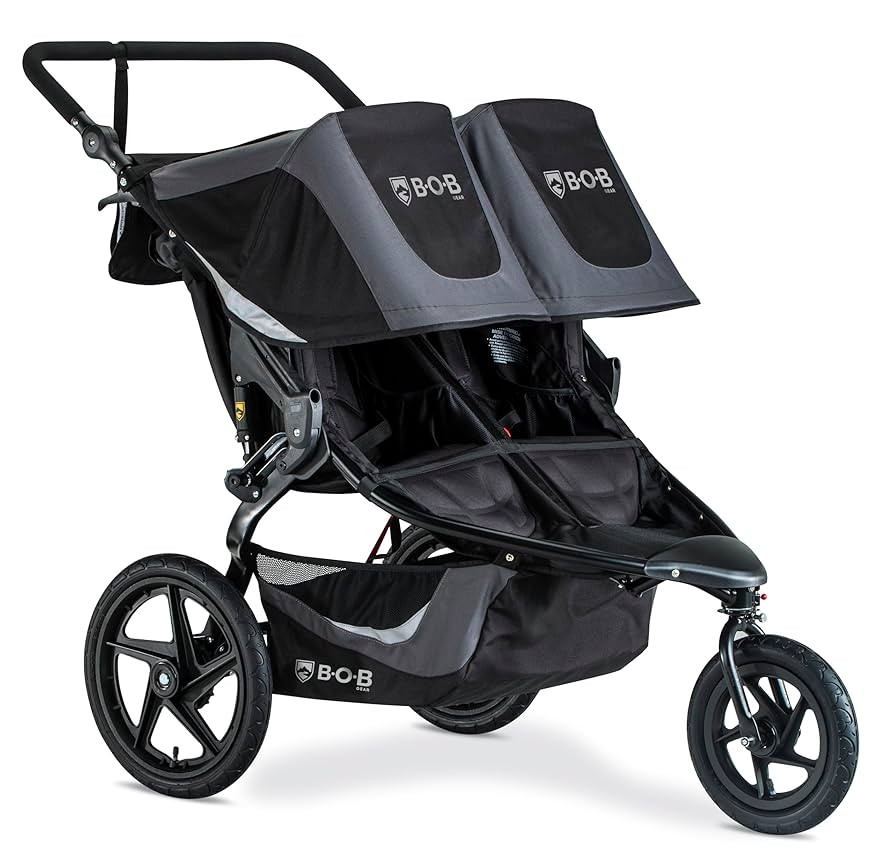 BOB Gear Revolution Flex 3.0 Duallie Double Jogging Stroller, Graphite Black | Amazon (US)