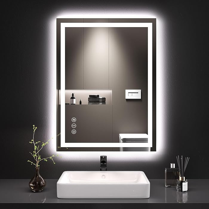 LOAAO 24"X32" LED Bathroom Mirror with Lights, UL Listed | Amazon (US)