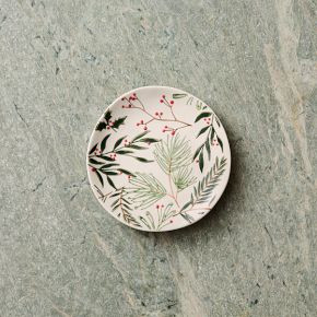 Tannenbaum Winter Berries Stoneware Appetizer Plate Sets | West Elm (US)