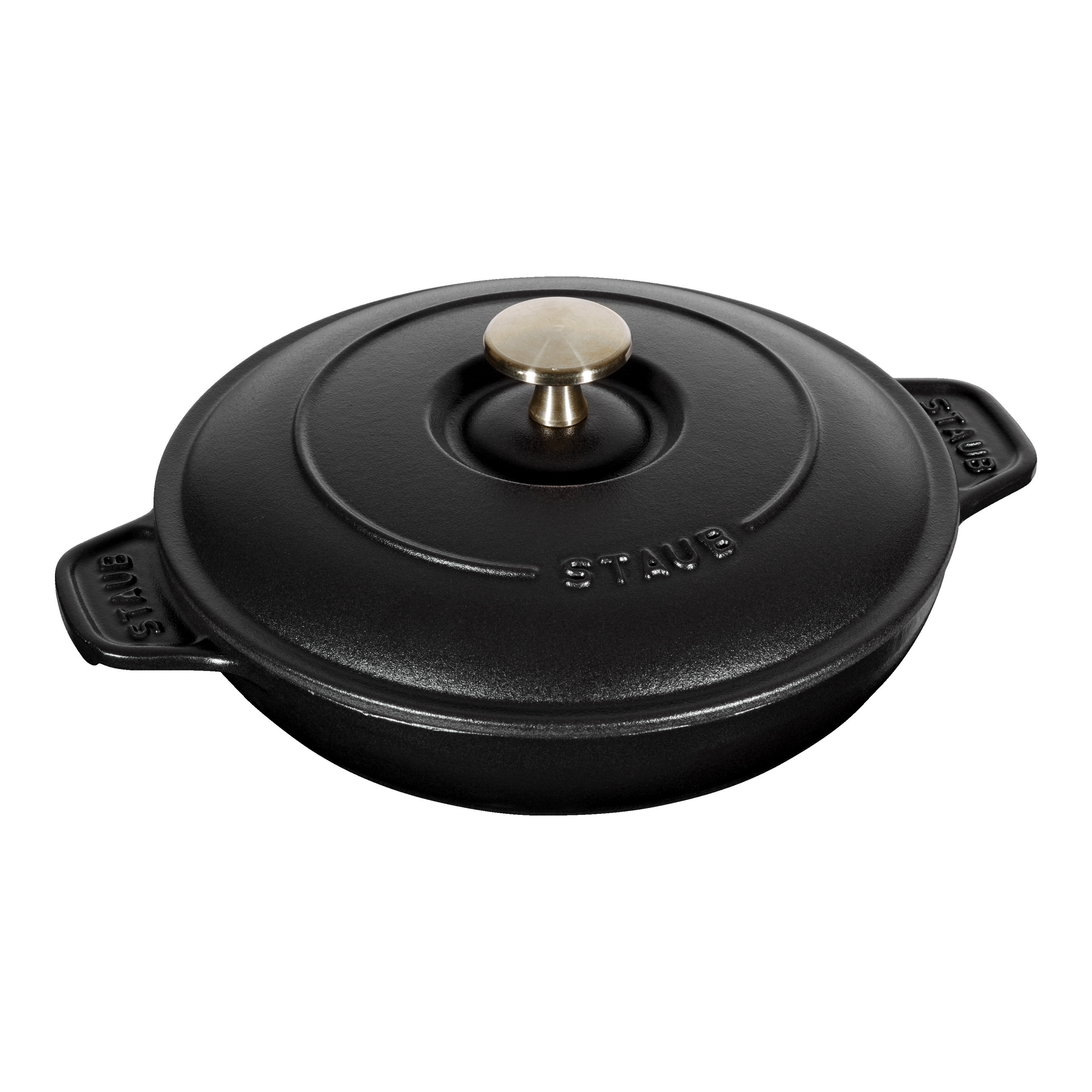 Staub Cast Iron 8-inch, Round, Covered Baking Dish With Lid, Black Matte | The ZWILLING Group Cutlery & Cookware