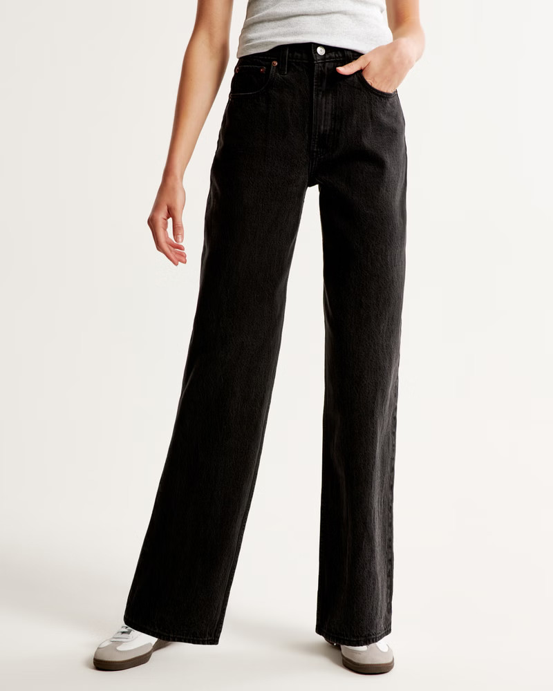 Women's High Rise Loose Jean | Women's Bottoms | Abercrombie.com | Abercrombie & Fitch (US)