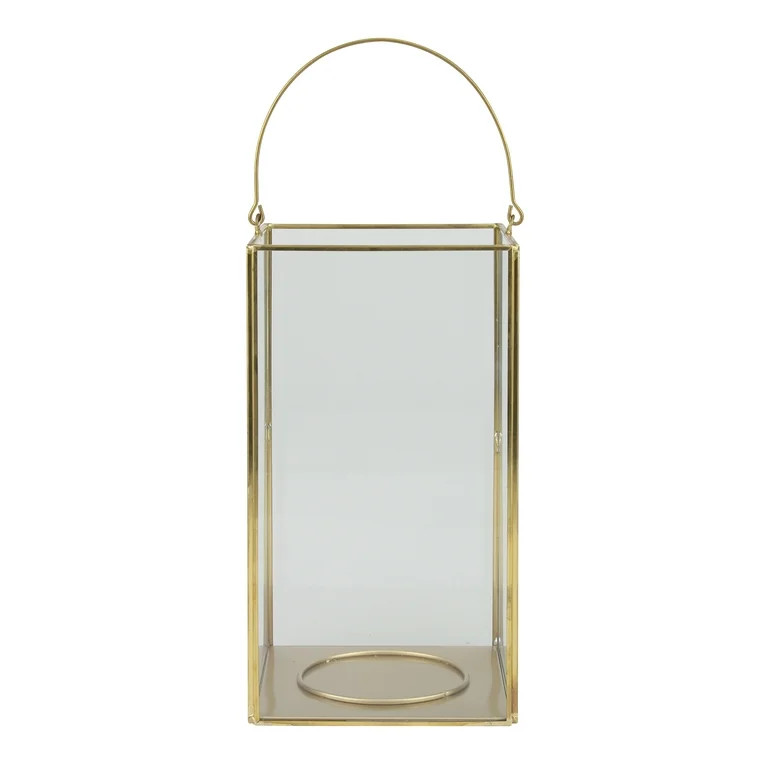 Better Homes & Gardens Decorative Gold Metal Lantern Large [Delivery] | Walmart (US)