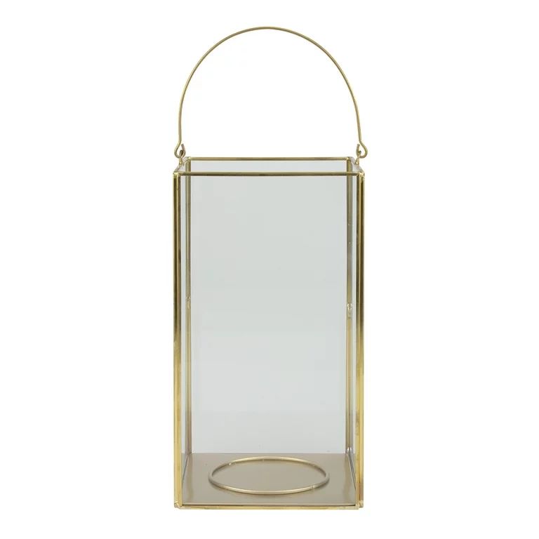 Better Homes & Gardens Decorative Gold Metal Lantern Large [Delivery] | Walmart (US)
