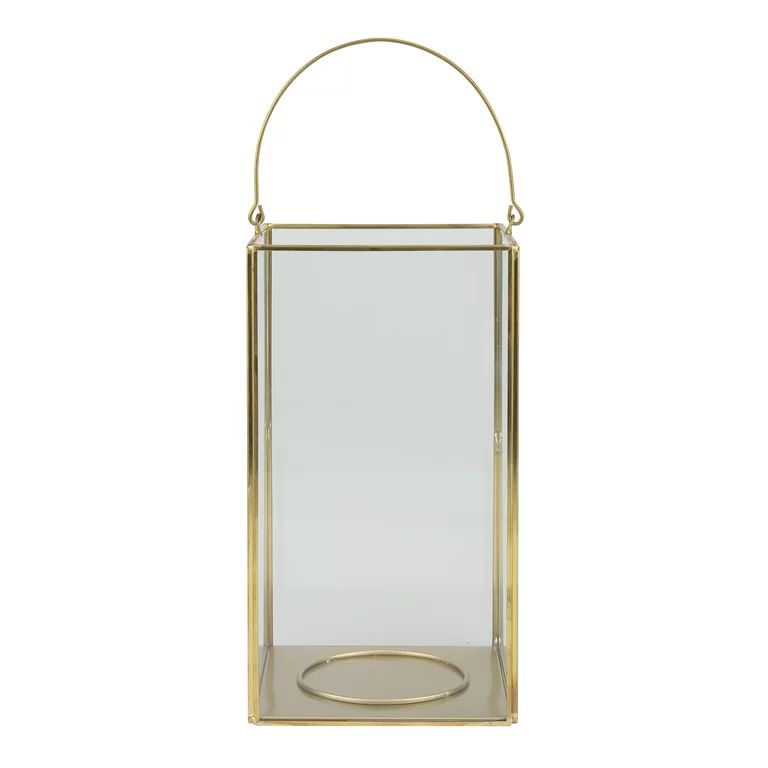 Better Homes & Gardens Decorative Gold Metal Lantern Large [Delivery] | Walmart (US)