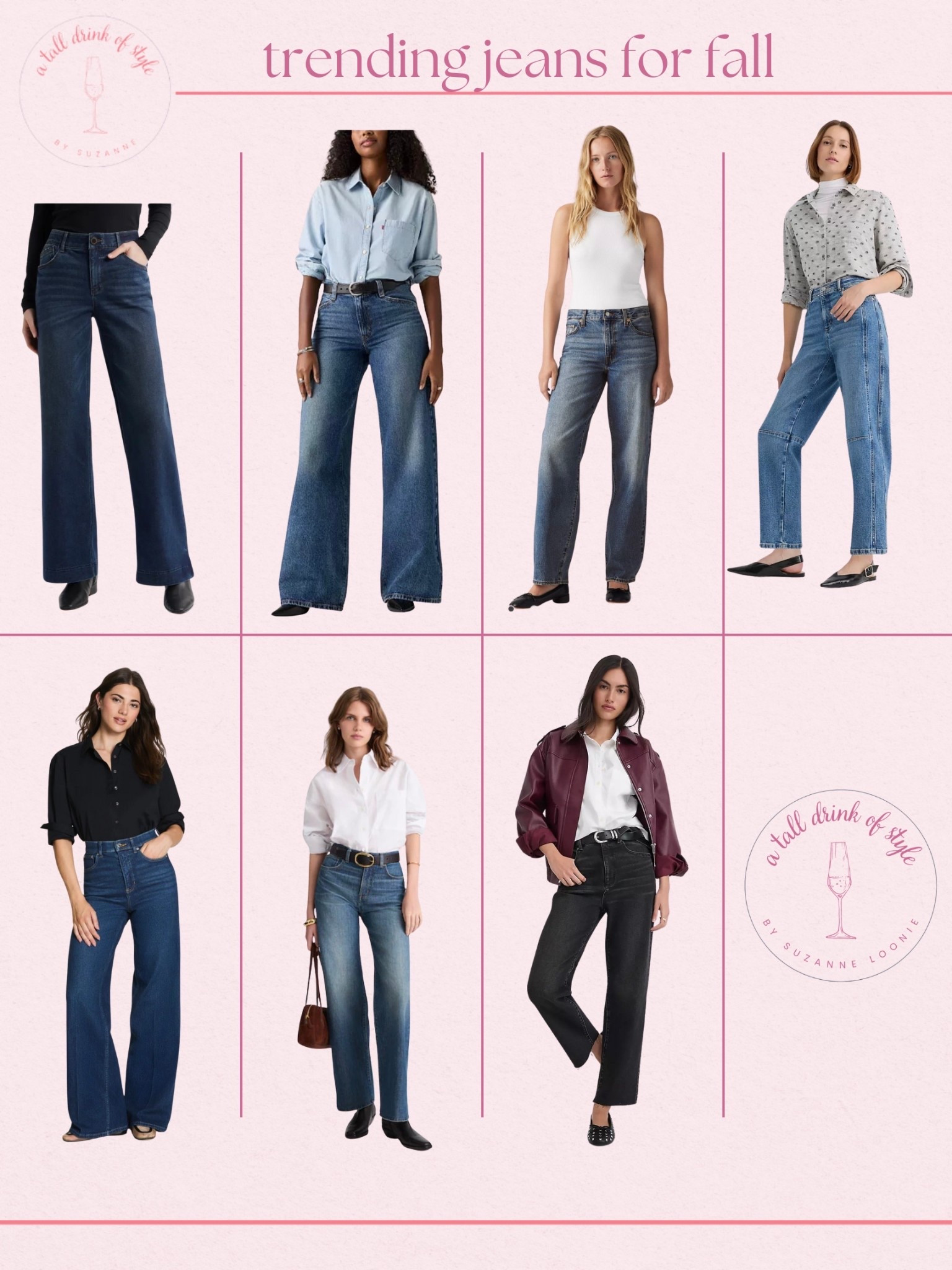 Trending jeans for fall! Thea color options and leg styles are so trendy right now! 

Hi friend! 👋 Thanks for your support! I’m so glad you’re here!
If you're tall, over 40, or just tired of fashion that doesn’t fit your life, you’re in the right place. I share classic, elevated outfit formulas that actually work on tall women (I’m 6’1” for reference!) and help you feel confident getting dressed again.
I am your resource for timeless, elevated fashion for women over 40 (and tall women)
Age: 55
Height: 6’1”
Tops: S/M
Bottoms: 8/10
Dresses: 8/M
Over 50 fashion, tall fashion, workwear, everyday outfits, timeless outfits, Classic Outfits

#LTKTall #LTKSeasonal #LTKStyleTip