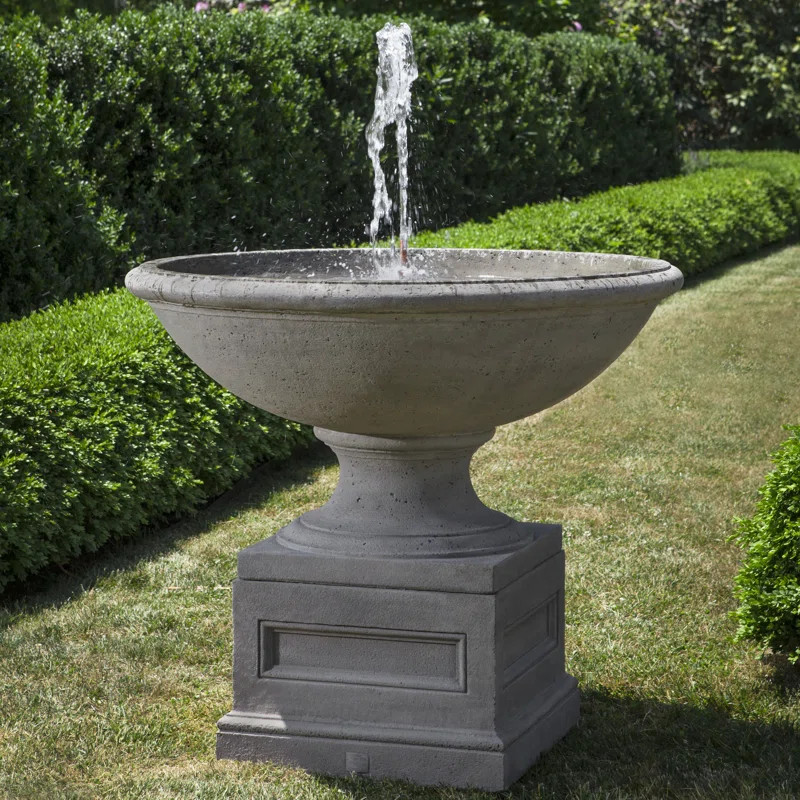 Condotti Concrete Garden Terrace Fountain | Wayfair Professional