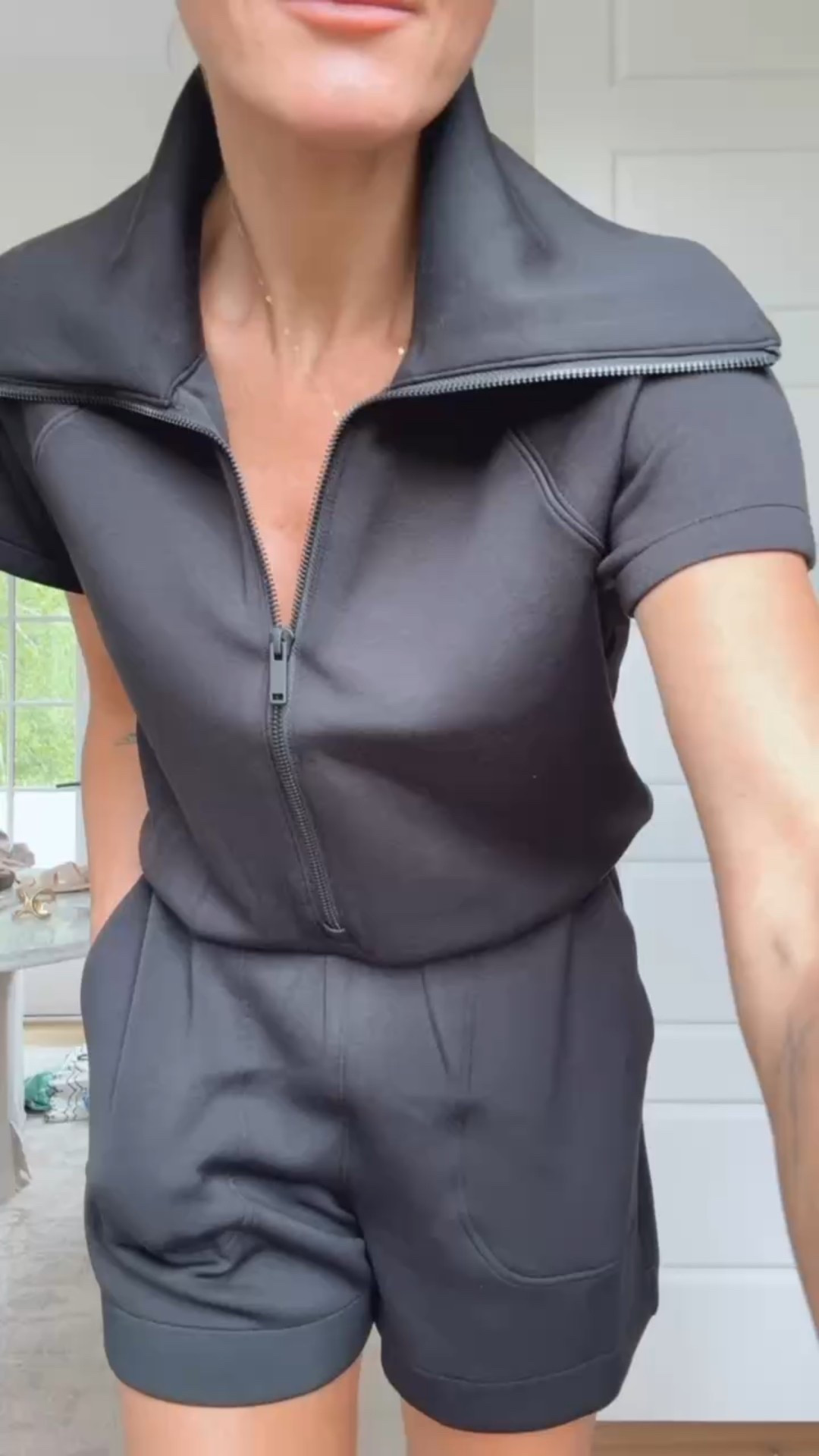 The comfiest summer outfit! Wearing a small. Use my code BRITTANYXSPANX for 15% off your first purchase! @spanx @spanxpartner

Loverly Grey, Spanx find, summer romper, black romper, shorts romper

#LTKSeasonal #LTKTravel #LTKStyleTip