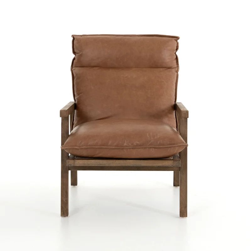 Orion 27" Wide Top Grain Leather Armchair | Wayfair North America