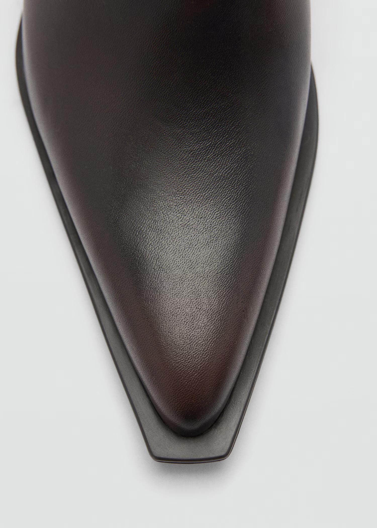 Leather ankle boots with block heel | MANGO (UK)