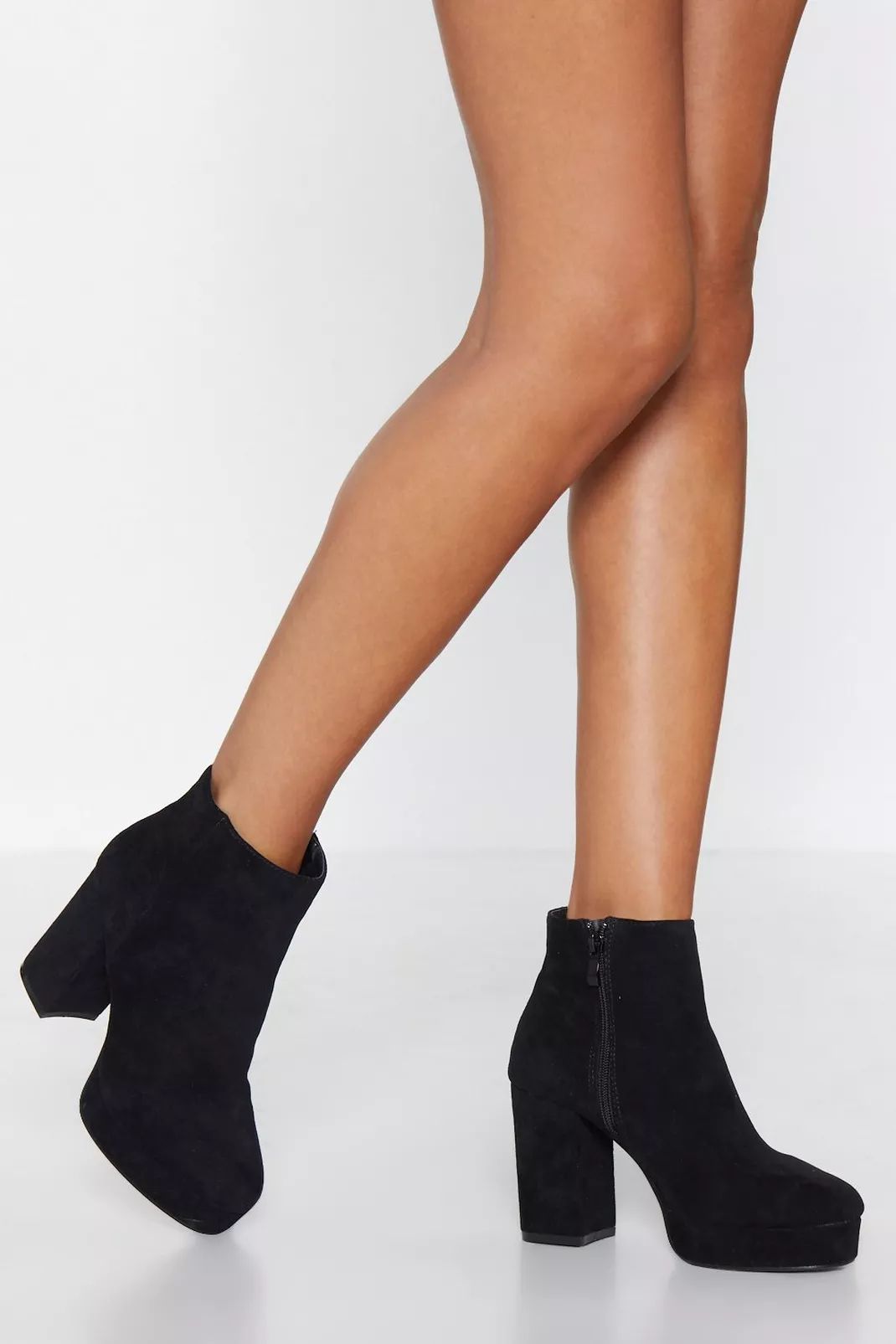 Platform Block Heel Ankle Boots | Nasty Gal (US)