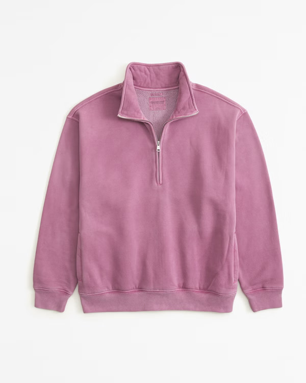 Women's Sunday Half-Zip | Women's Tops | Abercrombie.com | Abercrombie & Fitch (US)