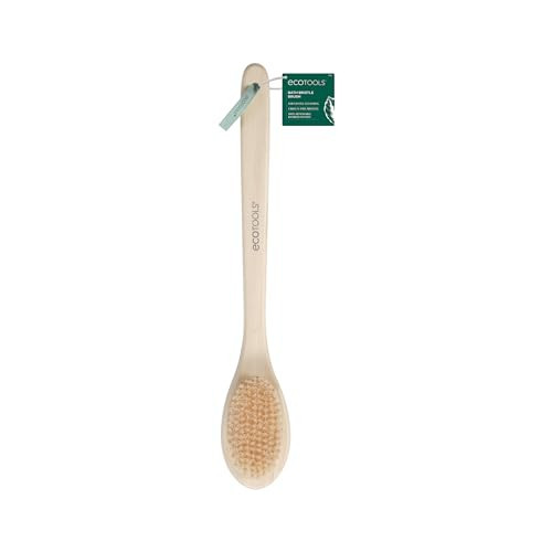 EcoTools Bath Bristle Brush, Bath Brush with Long Handle, Cleanse Back & Hard-to-Reach Areas, Eco Friendly Shower Brush for Exfoliating, Cruelty Free Nylon Bristles, Vegan, 1 Count | Amazon (US)