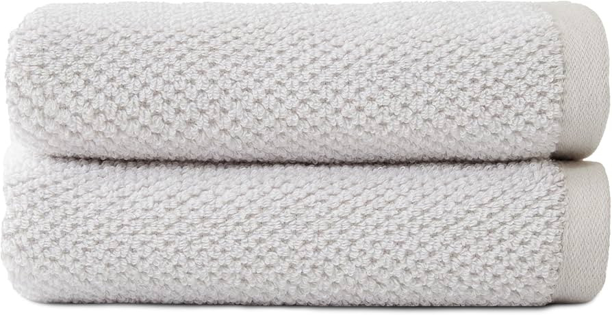 Cozy Earth Nantucket 60% Cotton 40% Viscose from Bamboo Hand Towel - 600 GSM Plush & Fast-Drying ... | Amazon (US)