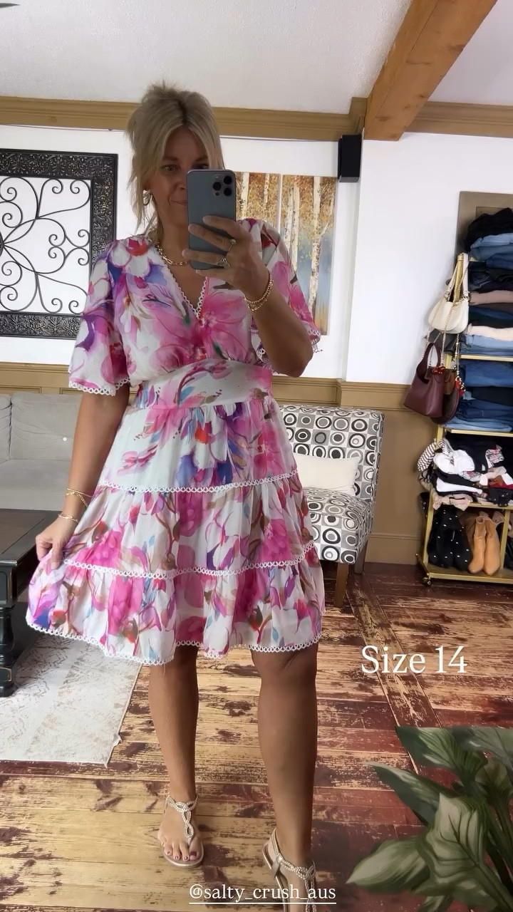 Size 14 @salty_crush_aus use code NICOLELIERSC15 to save on this spring and summer dress 

#LTKSeasonal #LTKOver40 #LTKMidsize