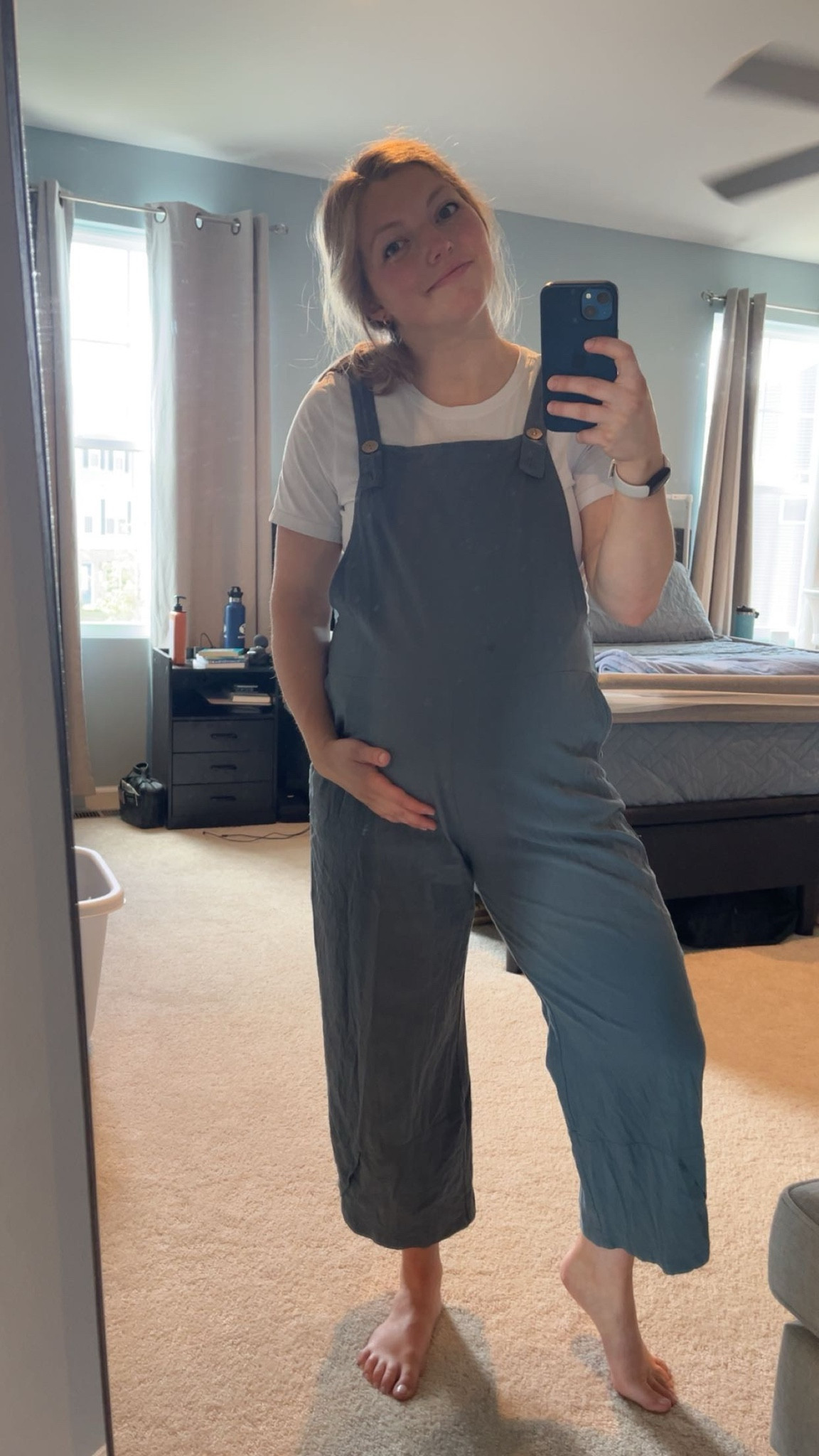 These cotton linen overalls are one of my favorite clothing pieces in general, but especially for pregnancy as the buttons on the straps extend to grow with you from before and throughout pregnancy! 

(5’2.5”, Size M)
#MaternityFaves

#LTKmomlife #LTKBump