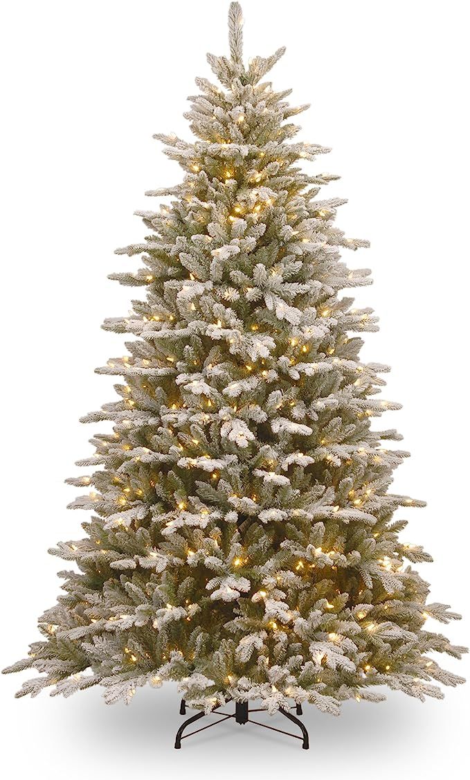 National Tree Company 'Feel Real' Pre-lit Artificial Christmas Tree | Includes Pre-strung White L... | Amazon (US)