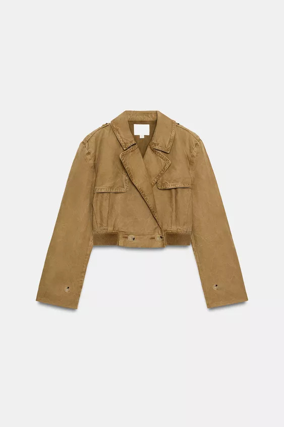KURZER GEWASCHENER TRENCHCOAT | Zara US