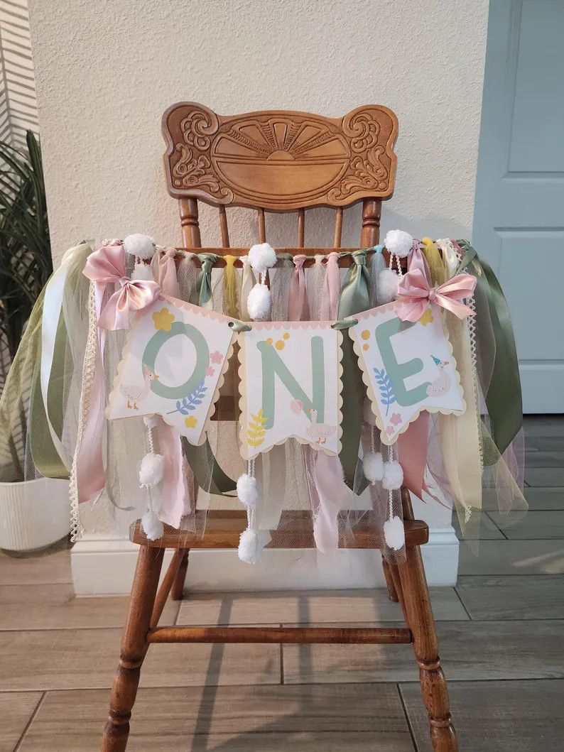 One Silly Goose High Chair Banner. ONE Silly Banner. Goose Theme. First Birthday Banner. Birthday... | Etsy (US)