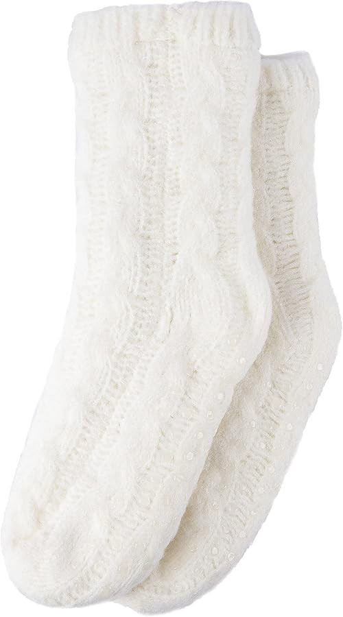 Gealaek Women Slipper Socks Winter Thick Fuzzy Warm Cozy Soft Sherpa Lined Socks Non Slip with Gr... | Amazon (US)