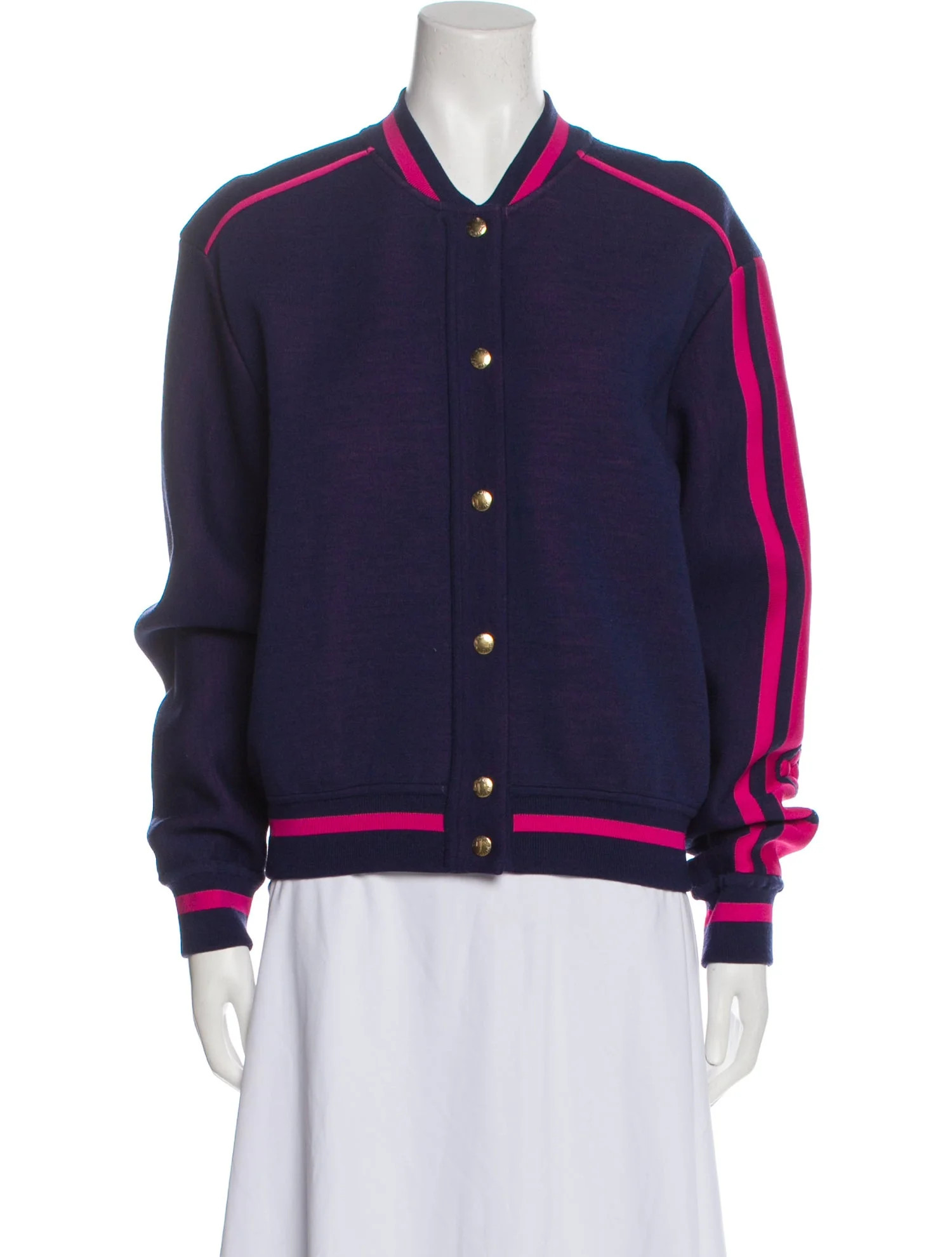 2022 Colorblock Pattern Bomber Jacket w/ Tags | The RealReal